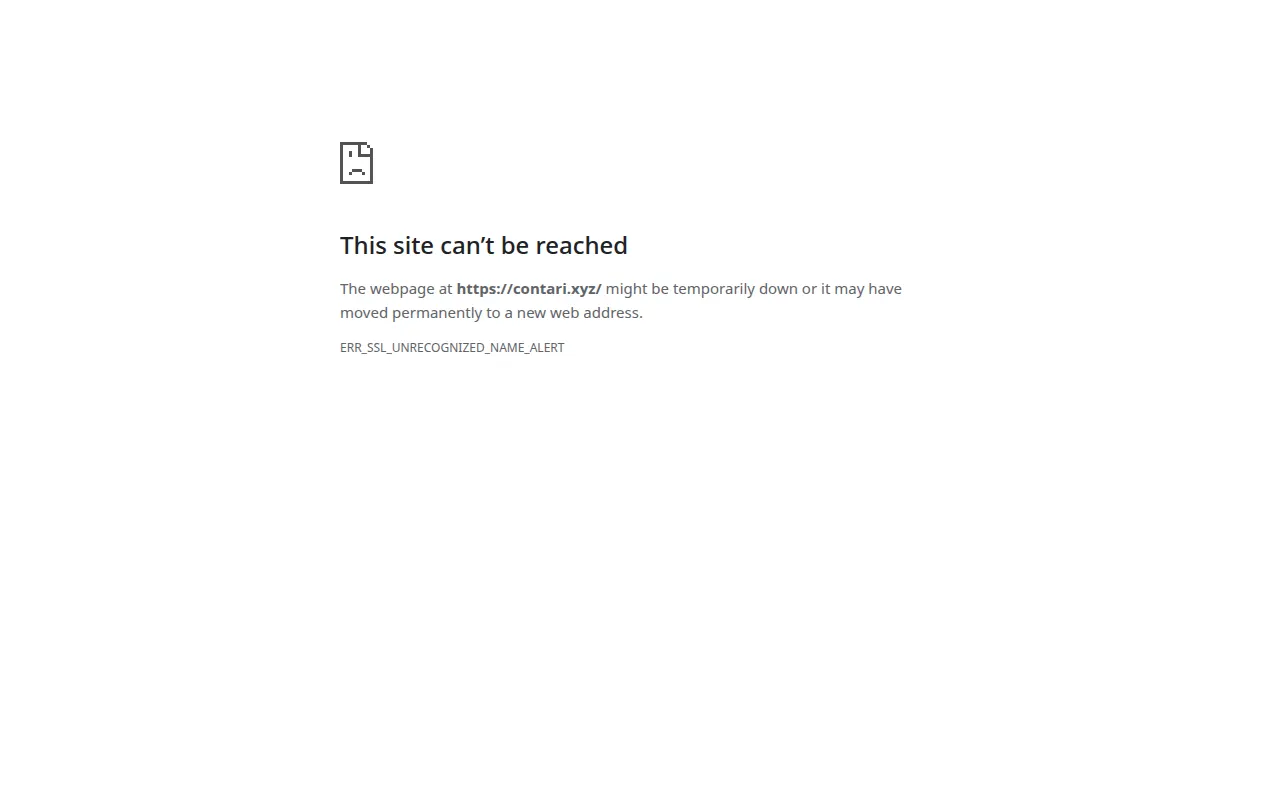 Homepage of contari.xyz