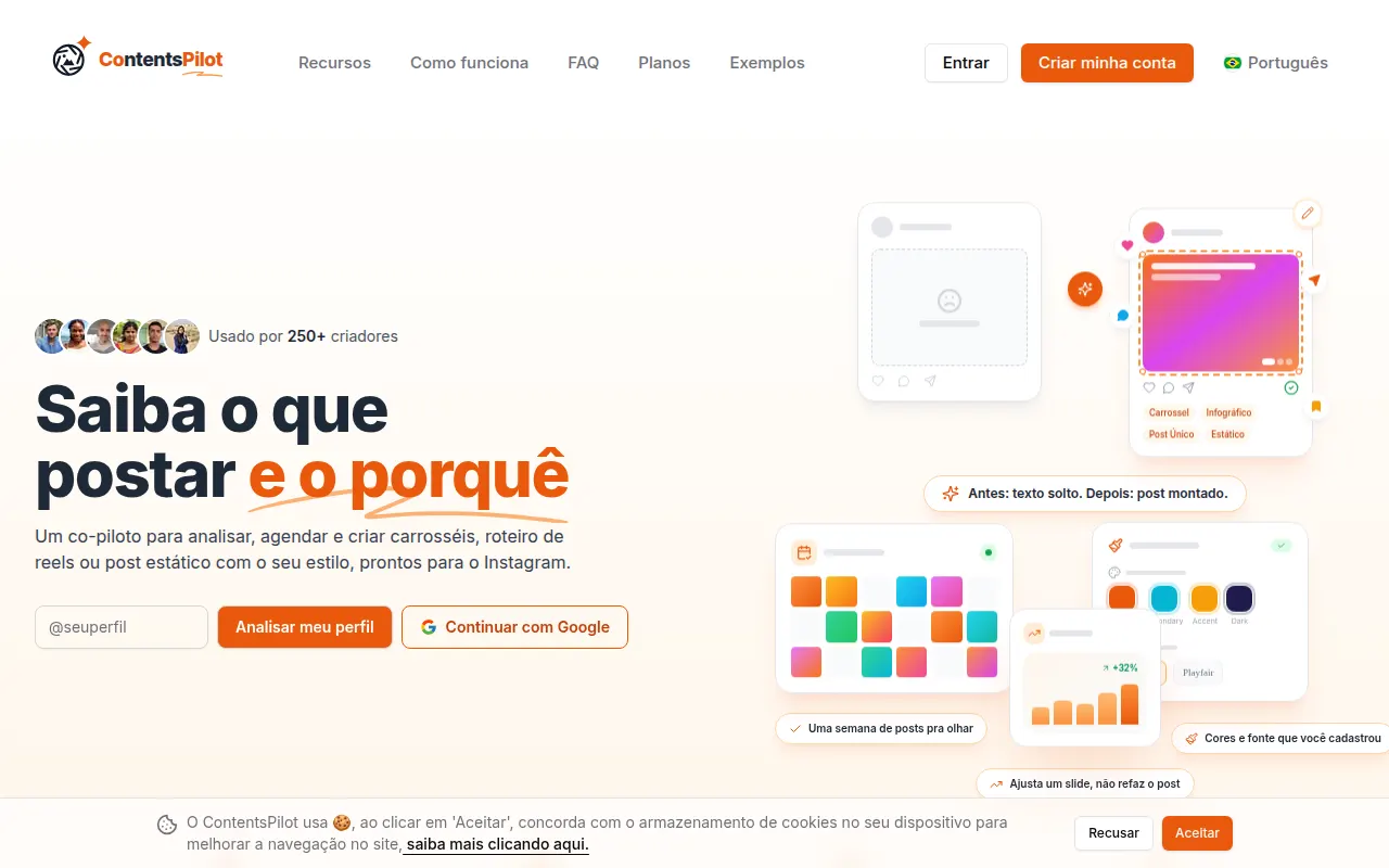 Homepage of contentspilot.com
