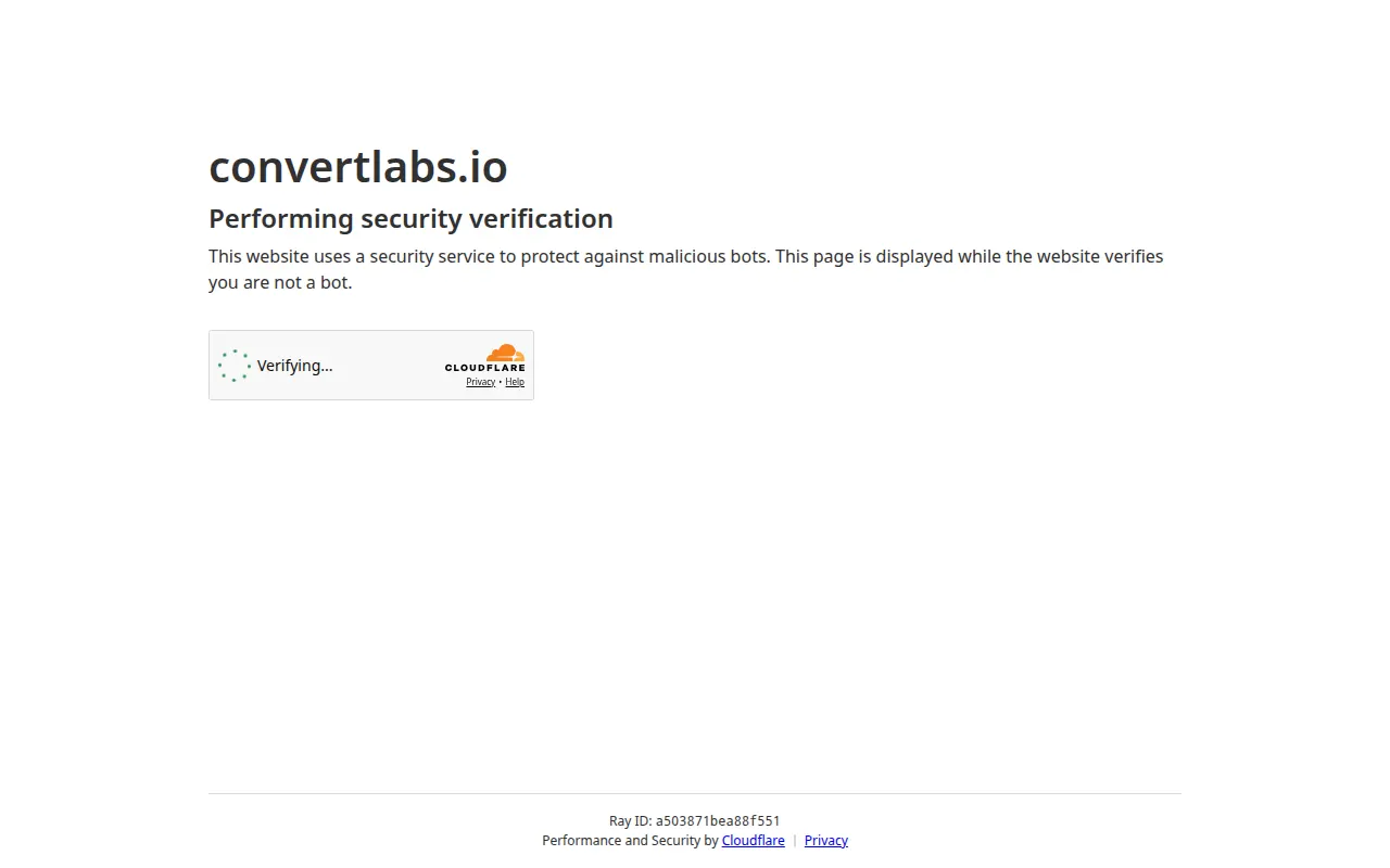 Homepage of convertlabs.io