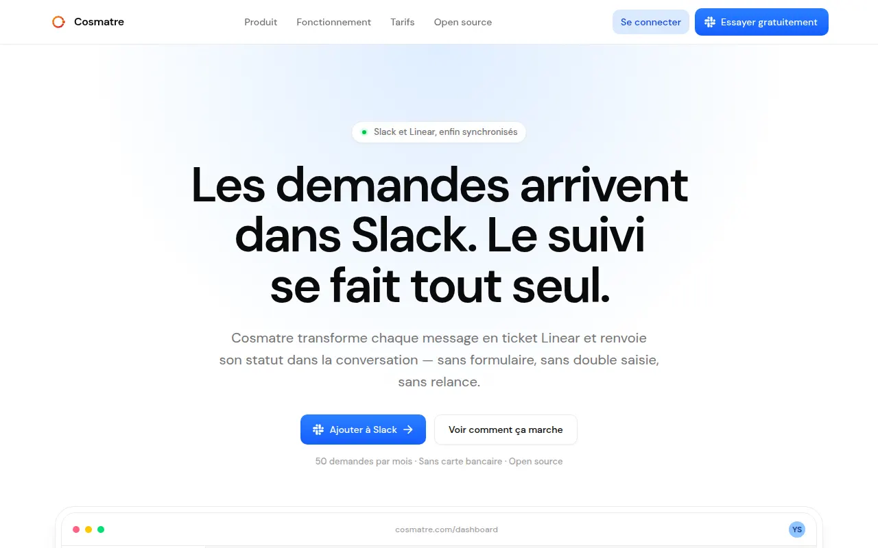 Homepage of cosmatre.com