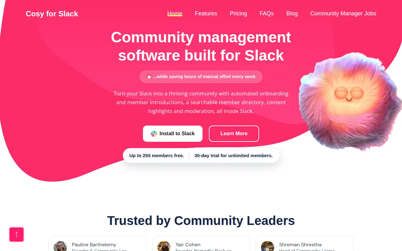 Homepage of cosy.community