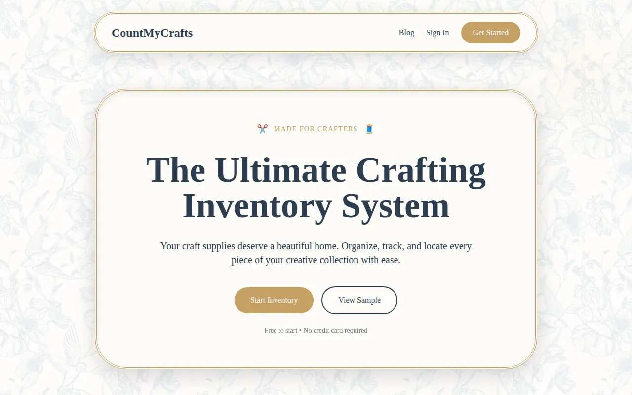 Homepage of countmycrafts.com