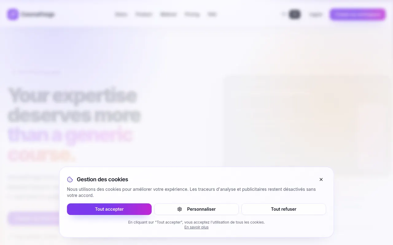 Homepage of courseforge.app