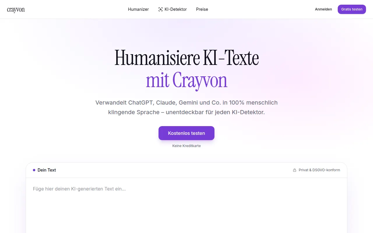 Homepage of crayvon.com
