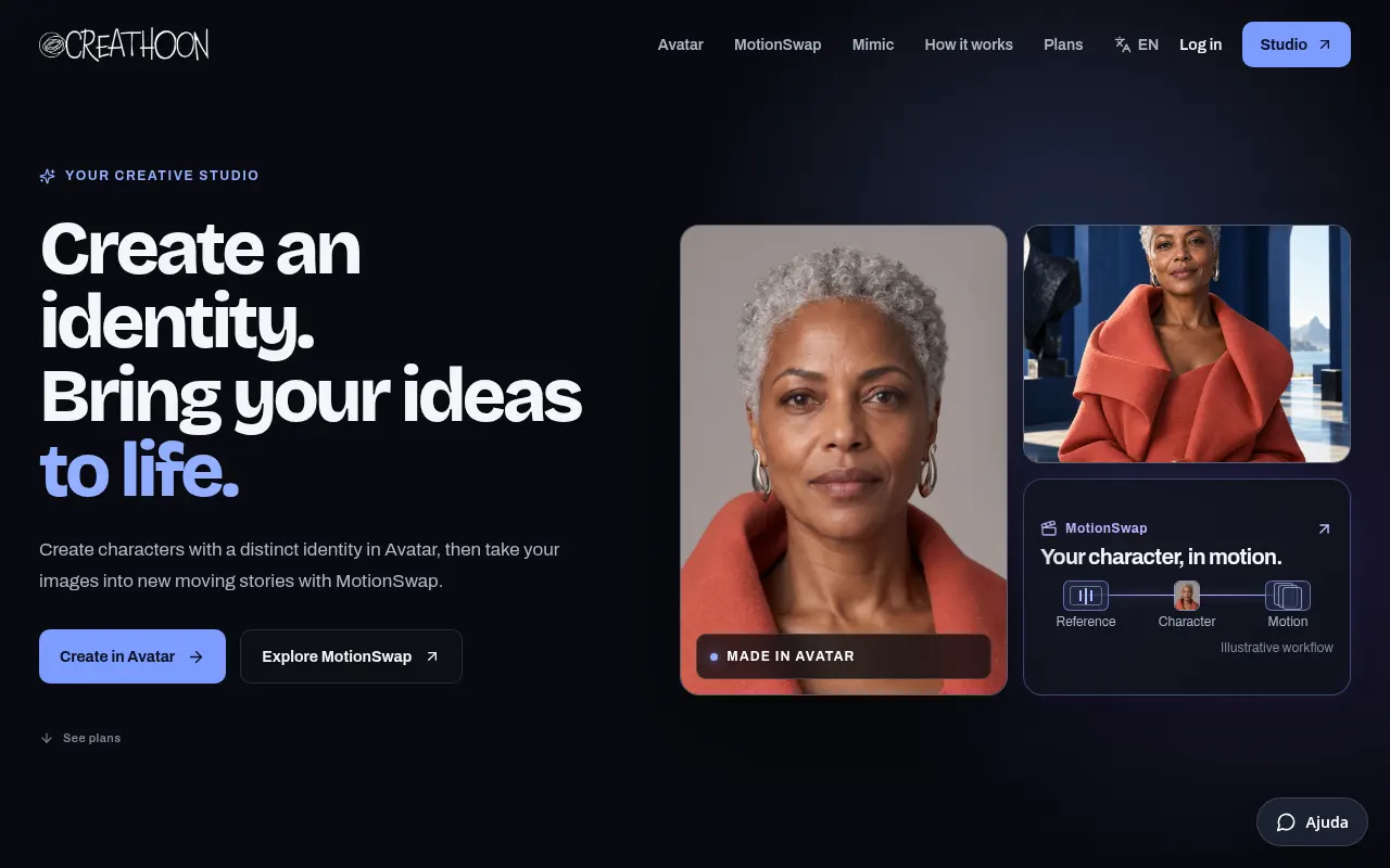 Homepage of creathoon.com
