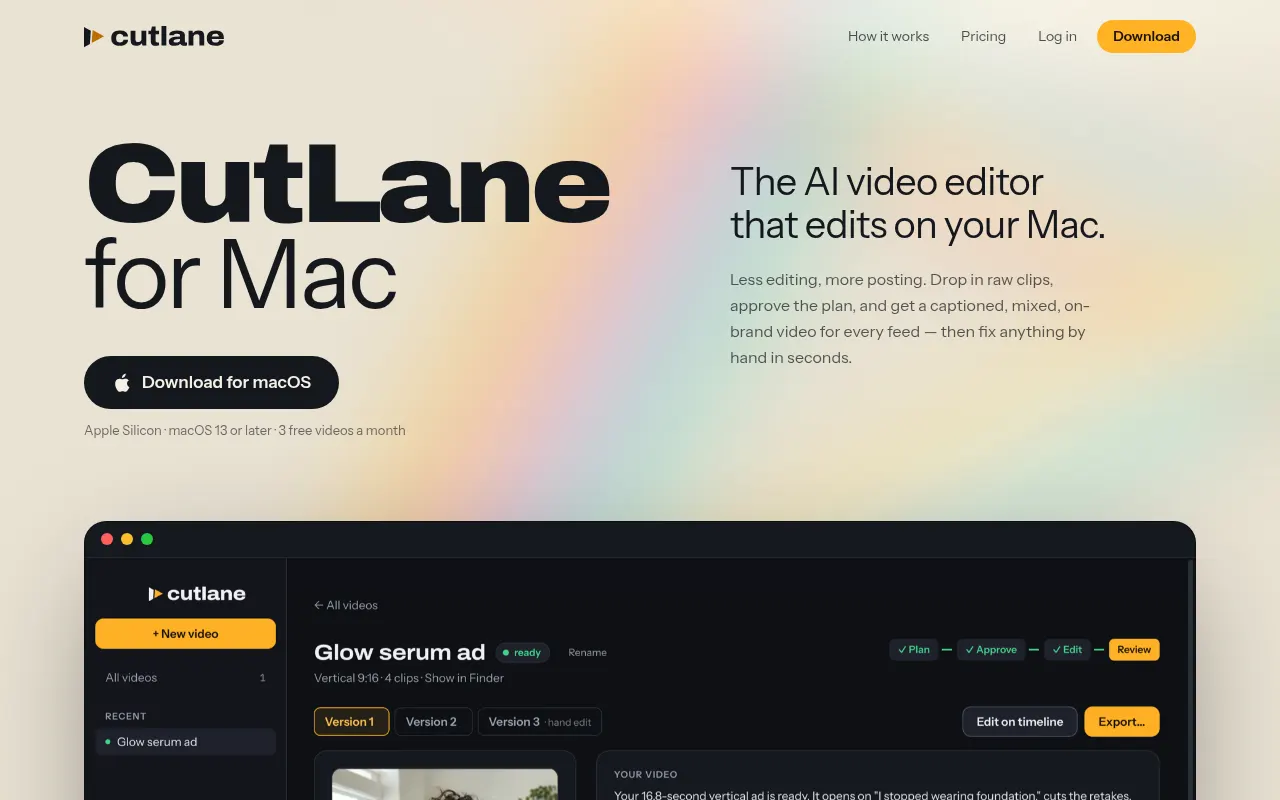 Homepage of cutlane.space