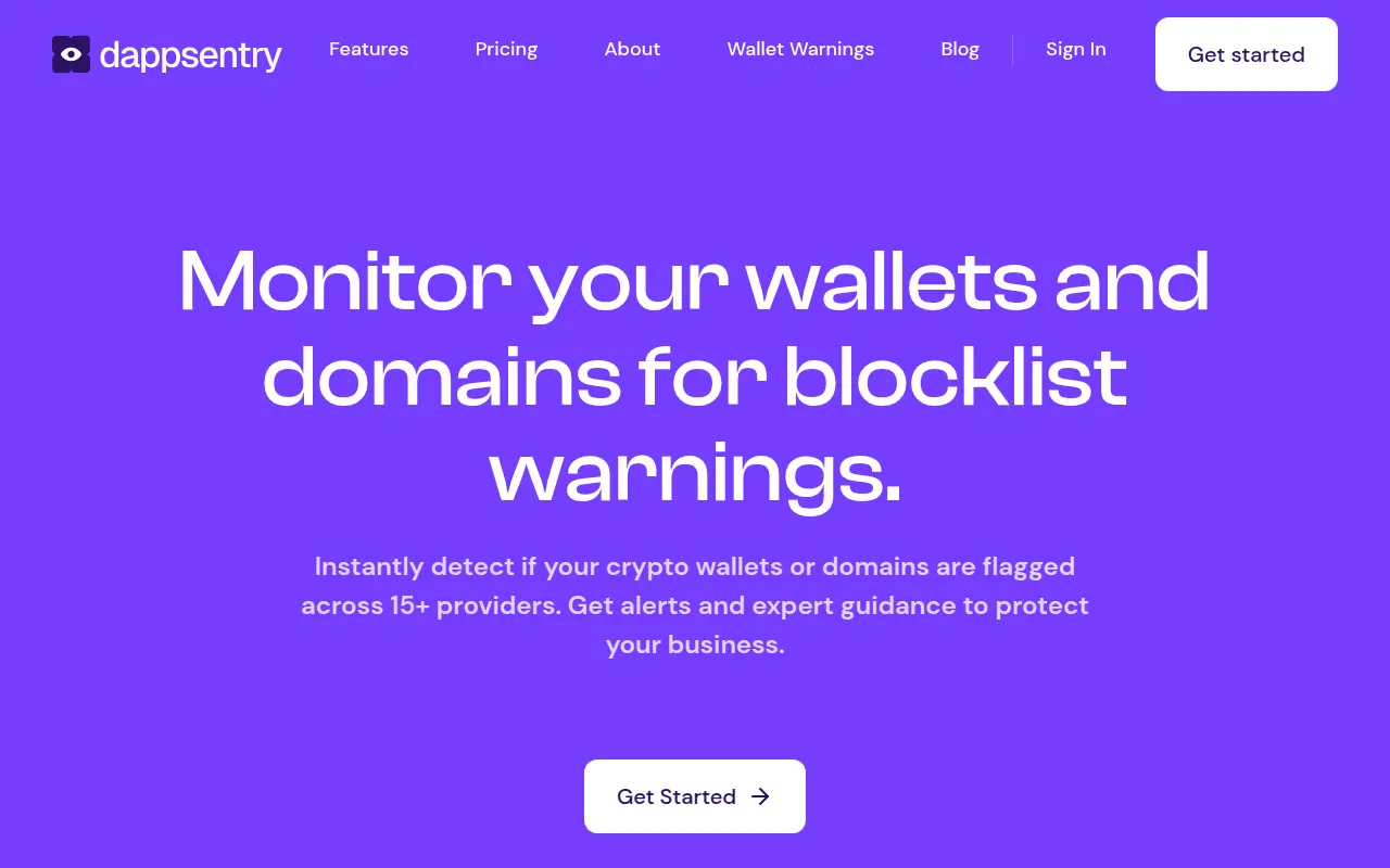 Homepage of dappsentry.com