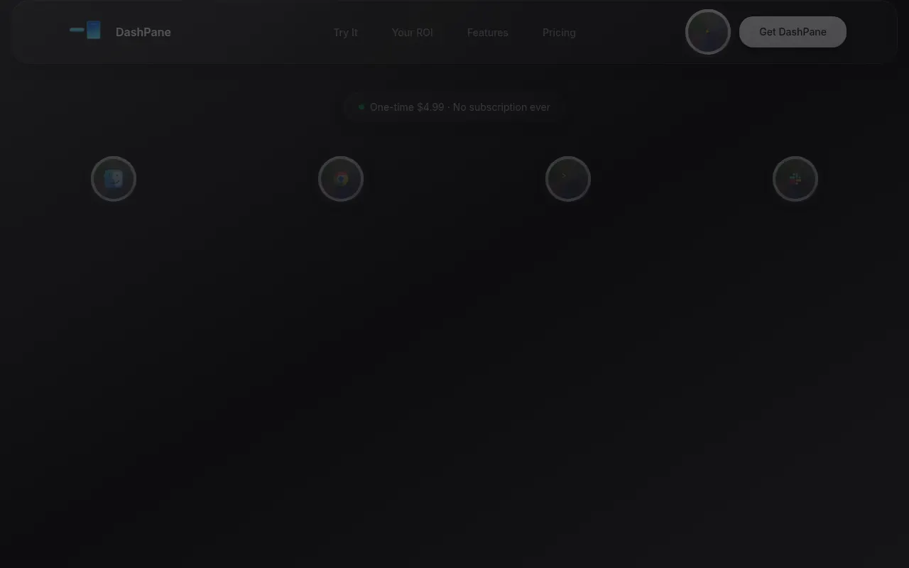 Homepage of dashpane.pro