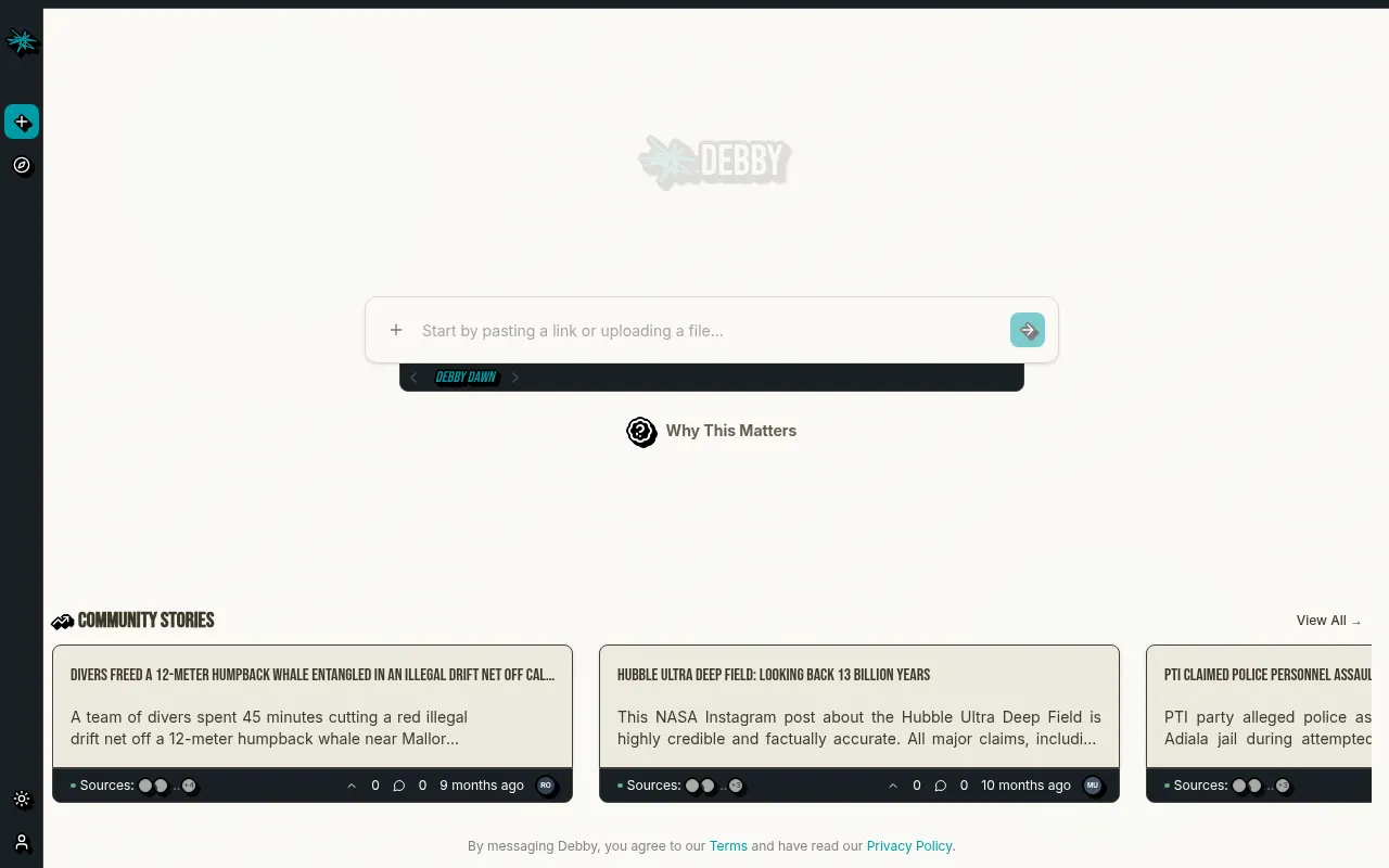 Homepage of debby.to