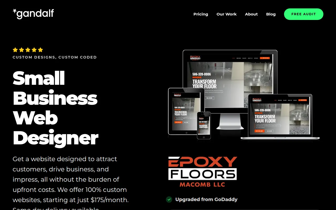 Homepage of designgandalf.com