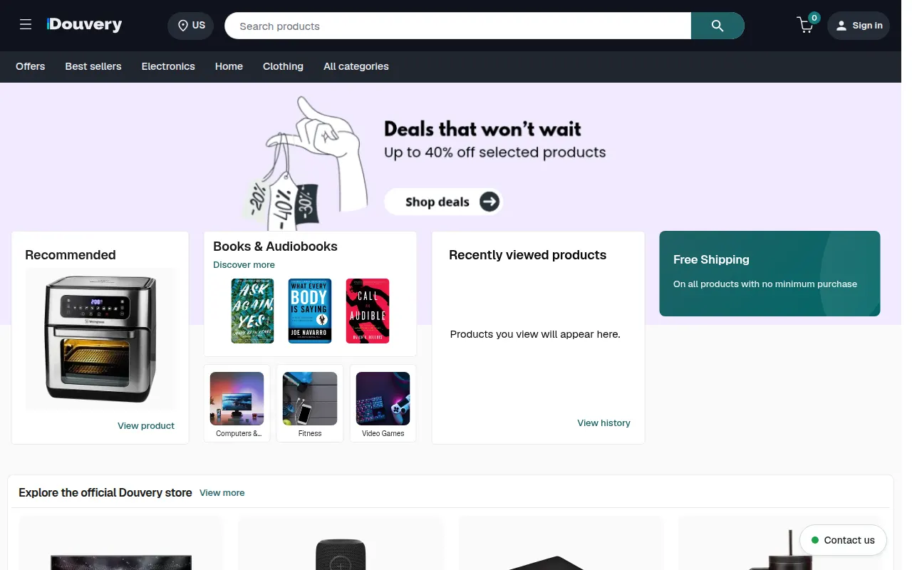 Homepage of douvery.com