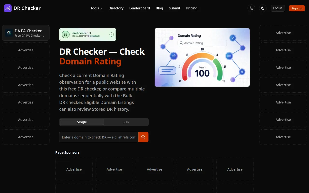 Homepage of drchecker.net