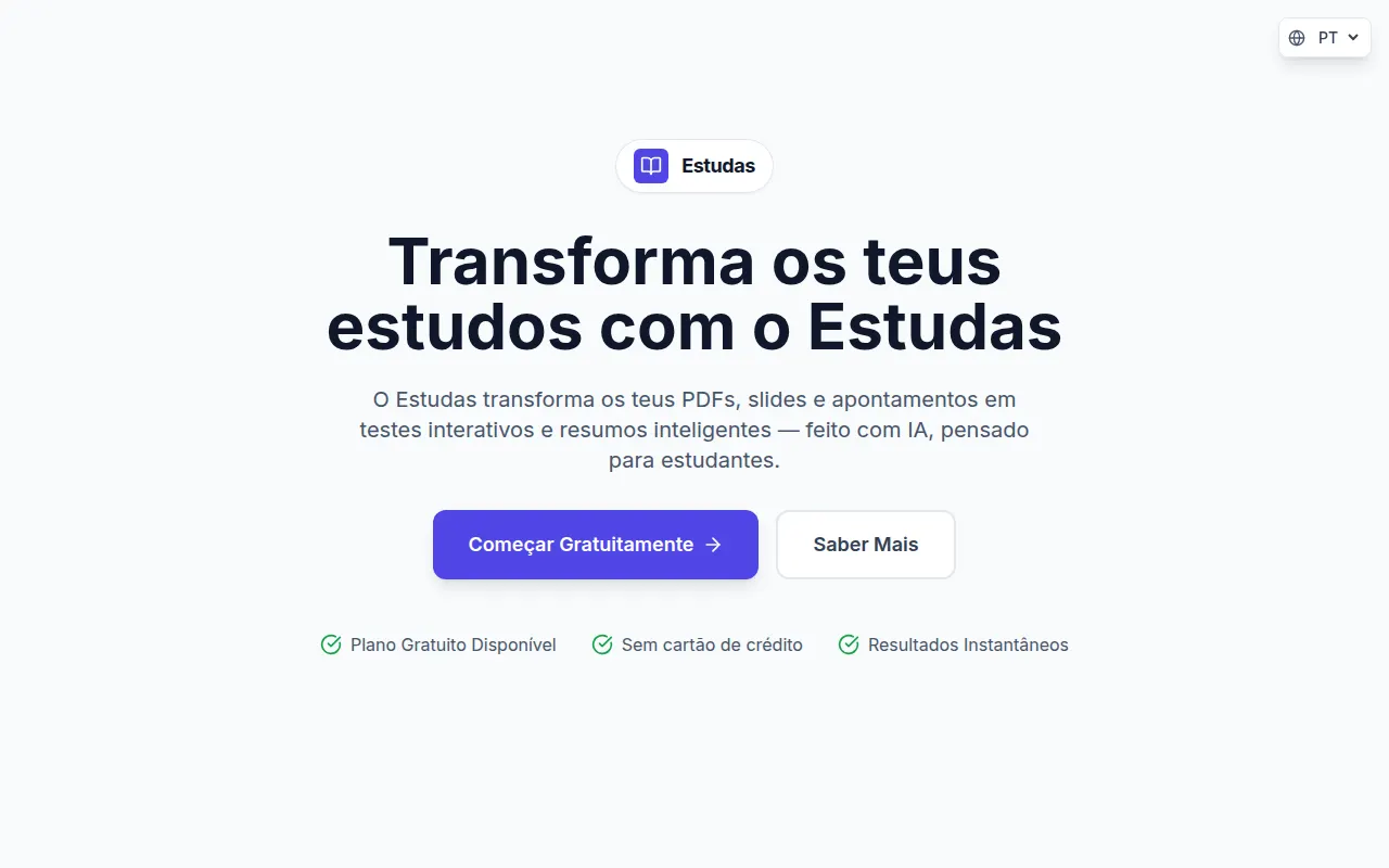 Homepage of estudas.com