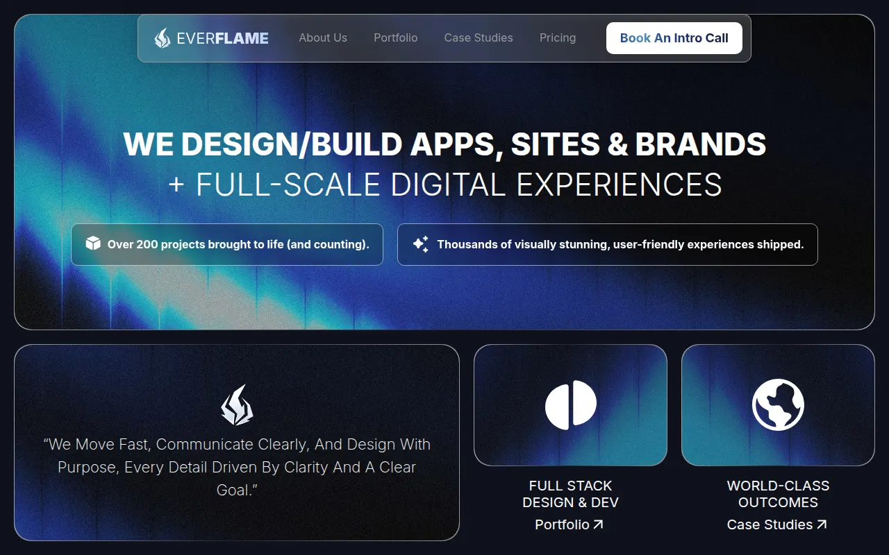 Homepage of everflamedesign.com