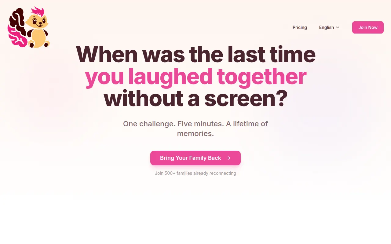 Homepage of familychallenge.risefoundation.am