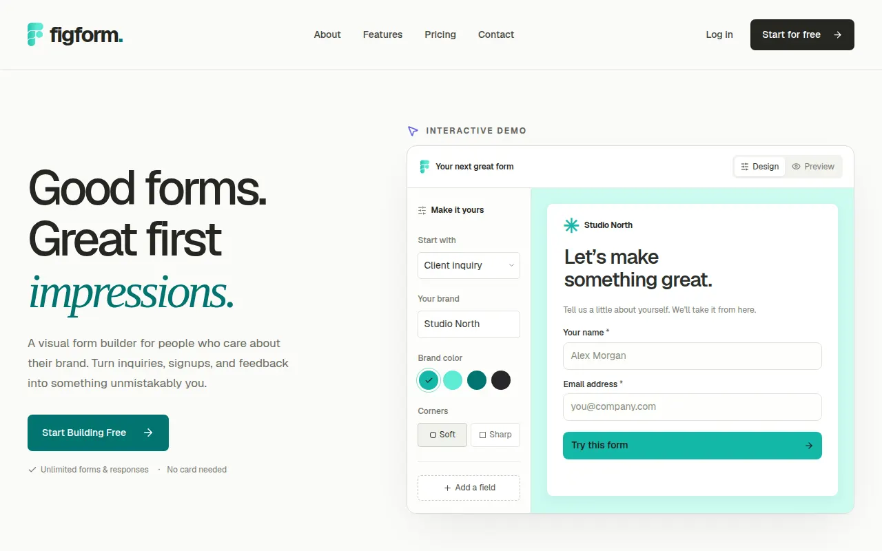 Homepage of figform.com