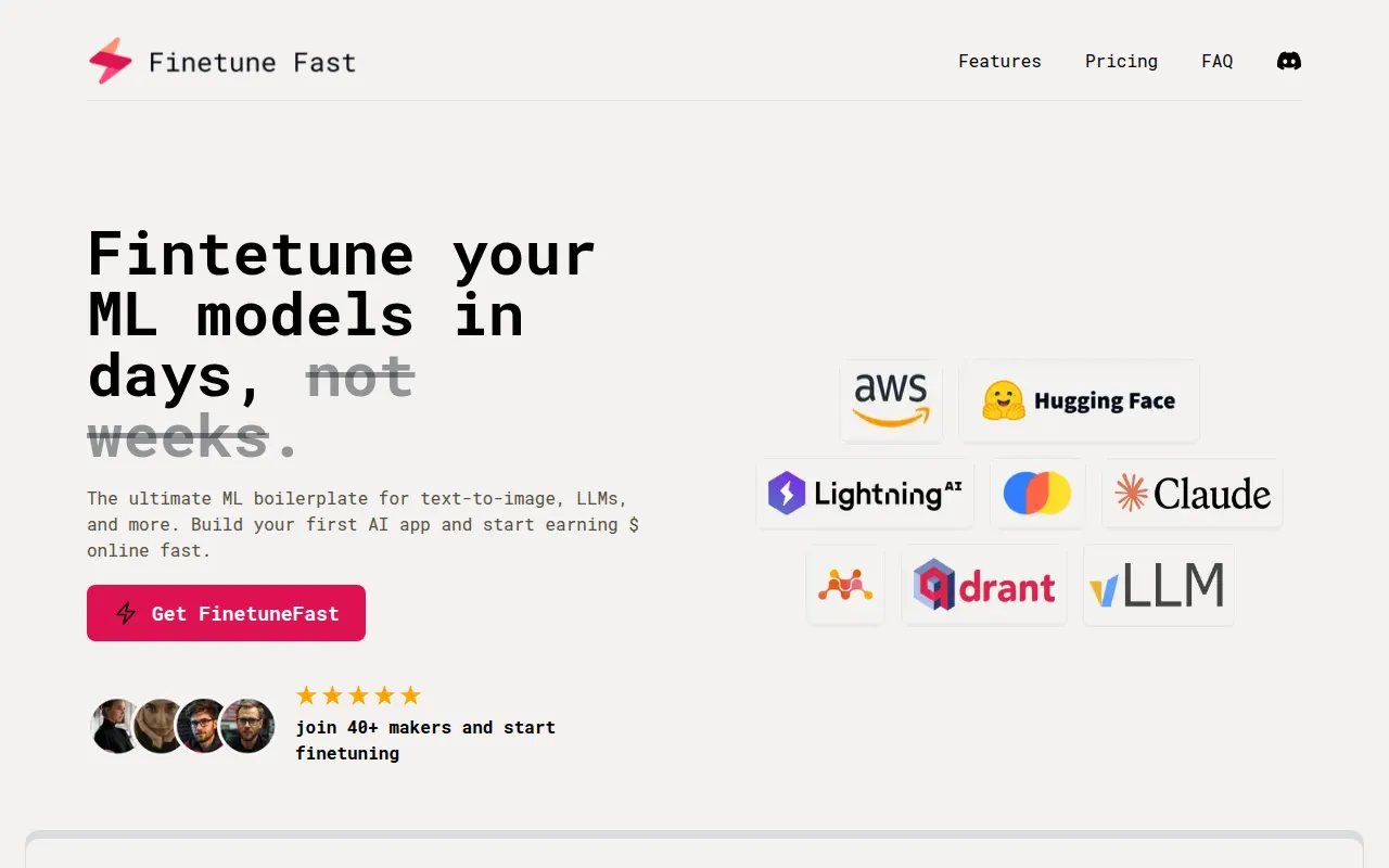 Homepage of finetunefast.com