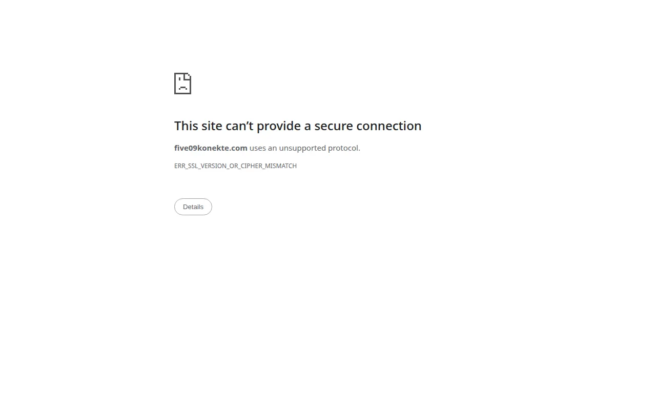 Homepage of five09konekte.com