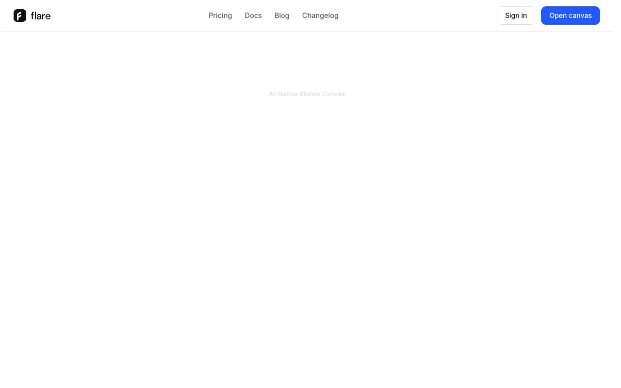 Homepage of flare.design