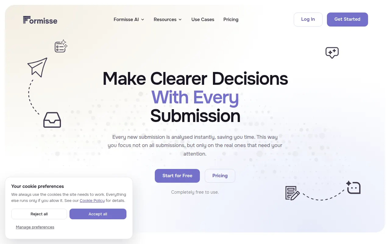 Homepage of formisse.com
