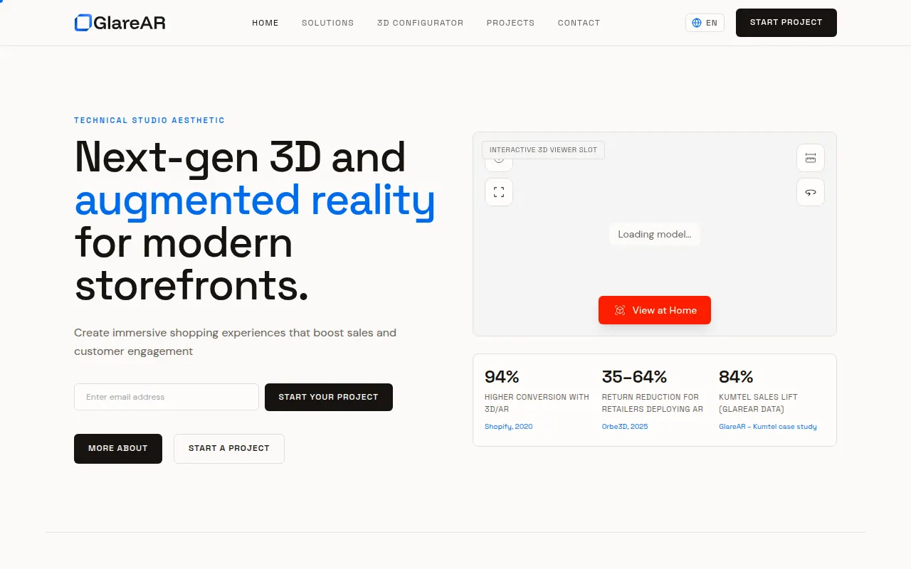 Homepage of glarear.com