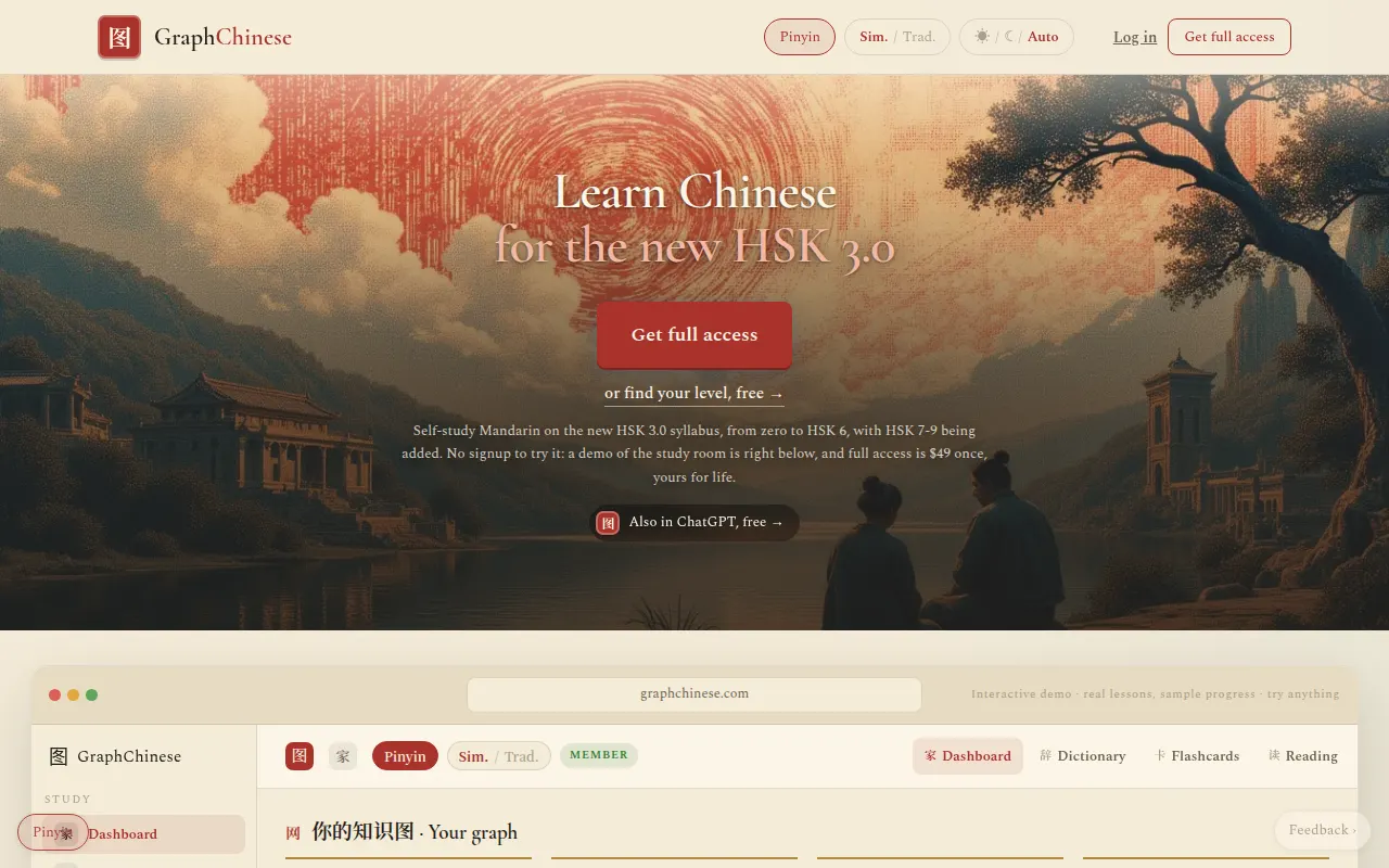 Homepage of graphchinese.com