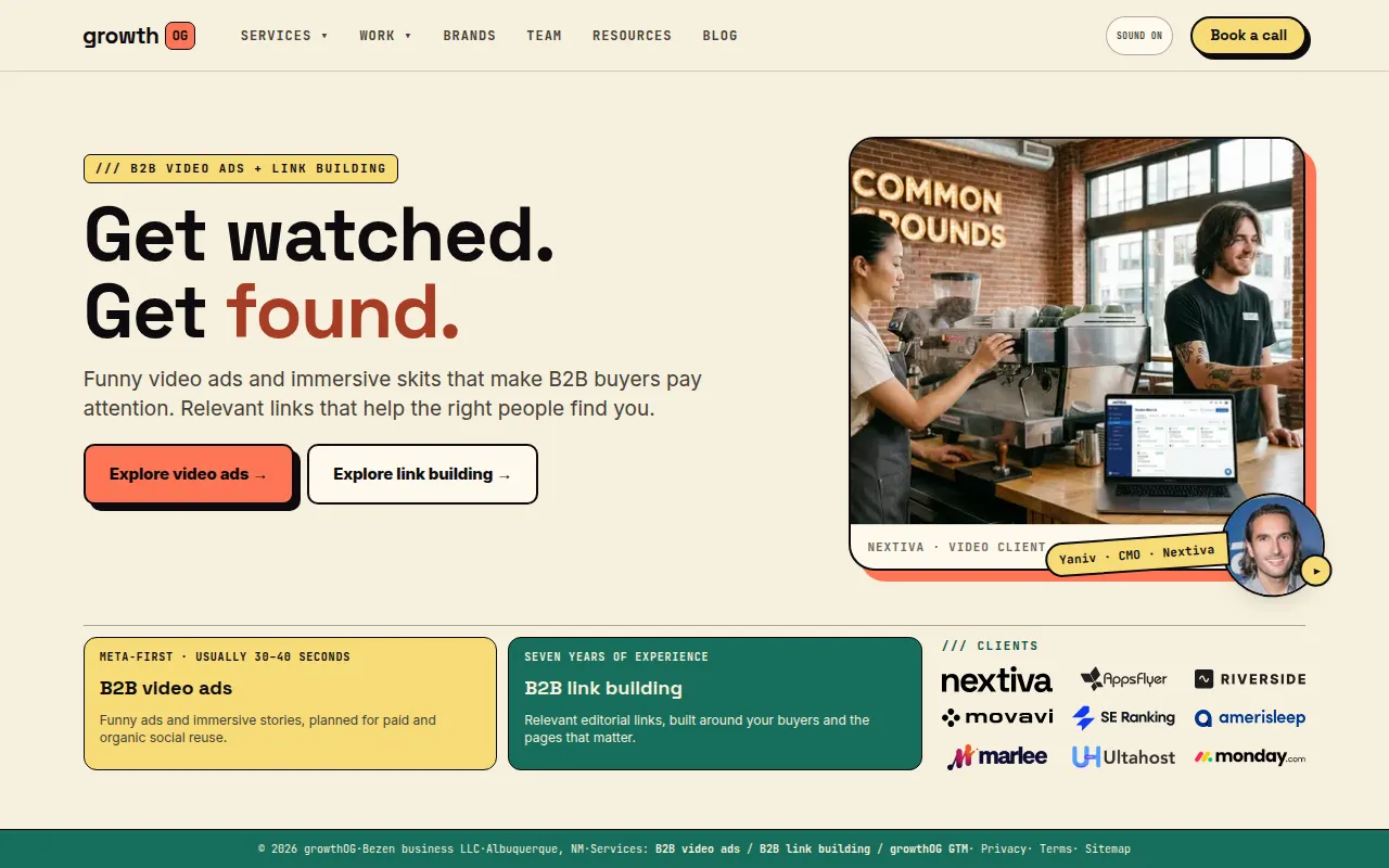Homepage of growthog.com